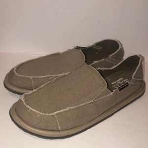 Blue Fin Men’s Baja With Memory Foam Grey Slip On Surfer Casual Shoes